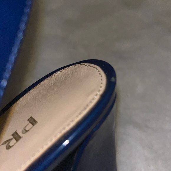 🔥 PRADA Luxury Blue Patent Leather Heels w/Buckle size: 39  🔥 - Picture 16 of 17